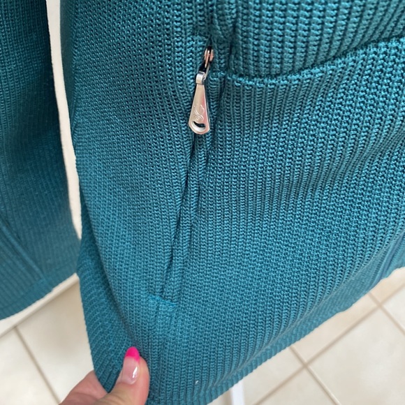 SPYDER Women’s Teal Green Full Zip Core Sweater Fleece Lined Jacket Size M Ski - Picture 5 of 9
